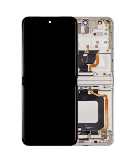Picture of OLED Assembly with Frame for Motorola Moto Razr 40 (XT2323-3 / 2023) (VANILLA CREAM) (Premium)