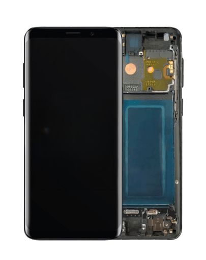 Picture of OLED Assembly with Frame for Galaxy S9 (G960) (TITANIUM GRAY) (Premium)