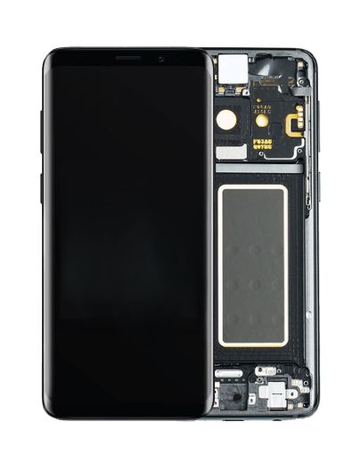 Picture of OLED Assembly with Frame for Galaxy S9 (G960) (MIDNIGHT BLACK) (Premium)