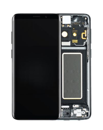 Picture of OLED Assembly with Frame for Galaxy S9 G960 (MIDNIGHT BLACK) (Service Pack)