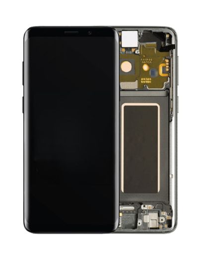 Picture of OLED Assembly with Frame for Galaxy S9 G960 (TITANIUM GRAY) (Service Pack)