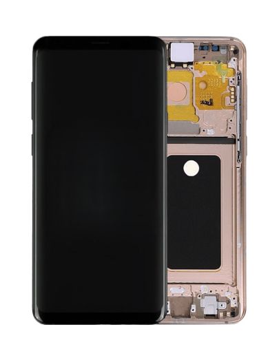 Picture of OLED Assembly with Frame for Galaxy S9 Plus G965 (SUNRISE GOLD) (Service Pack)