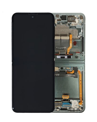 Picture of OLED Assembly with Frame for Galaxy Z Flip 3 F711 (GREEN) (US and International) (Service Pack)