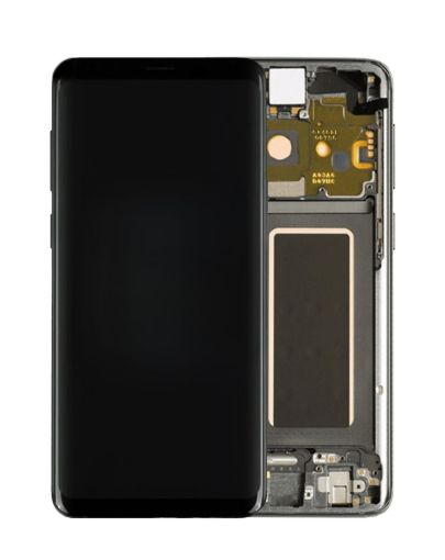 Picture of OLED Assembly with Frame for Galaxy S9 Plus G965 (TITANIUM GRAY) (Aftermarket)