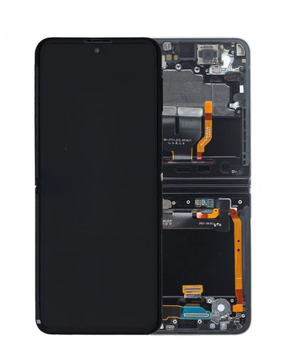 Picture of OLED Assembly with Frame for Galaxy Z Flip 3 F711 (PHANTOM BLACK) (US & International)