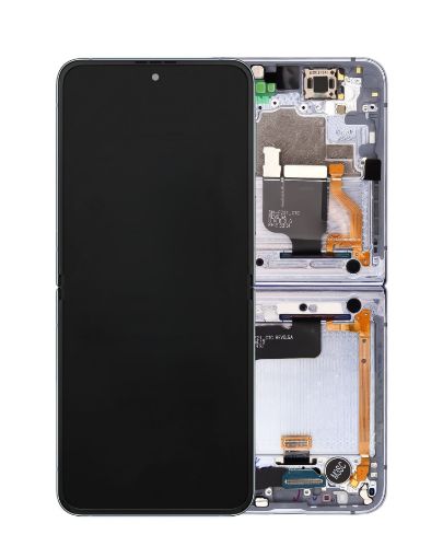 Picture of OLED Assembly with Frame for Galaxy Z Flip 4 F721 (BLUE) (US and International) (Service Pack)