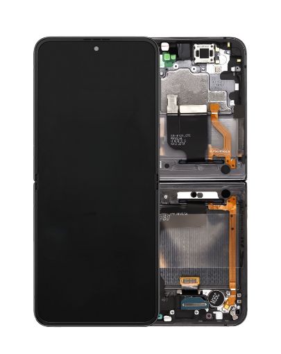 Picture of OLED Assembly with Frame for Galaxy Z Flip 4 F721 (GRAPHITE) (US and International) (Service Pack)