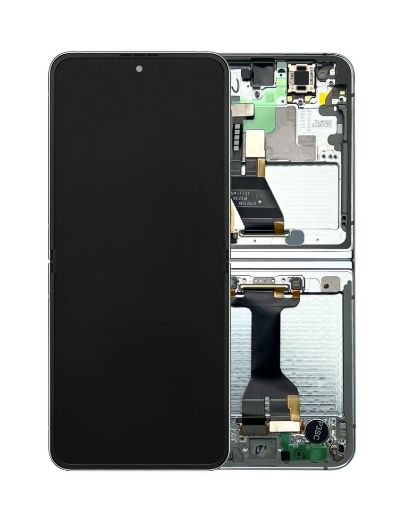 Picture of OLED Assembly with Frame for Galaxy Z Flip 5 F731 (MINT) (US and International) (Service Pack)
