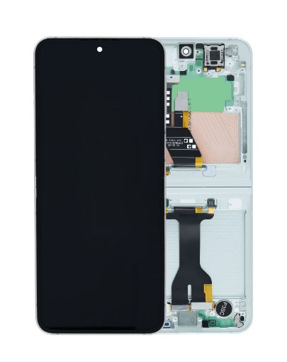 Picture of OLED Assembly with Frame for Galaxy Z Flip 6 F741 (SILVER) (US & International) (Service Pack)
