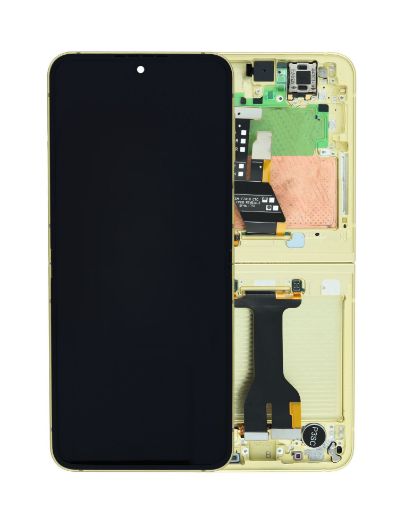 Picture of OLED Assembly with Frame for Galaxy Z Flip 6 F741 (YELLOW) (US & International) (Service Pack)