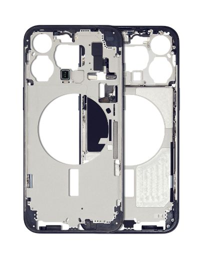 Picture of Middle Frame w/Parts for iPhone 15 Pro (BLUE) (International Version) (OEM Pull B Grade)