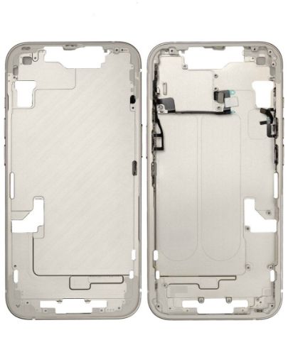 Picture of Middle Frame with Small Parts for iPhone 14 (STARLIGHT) (US Version)