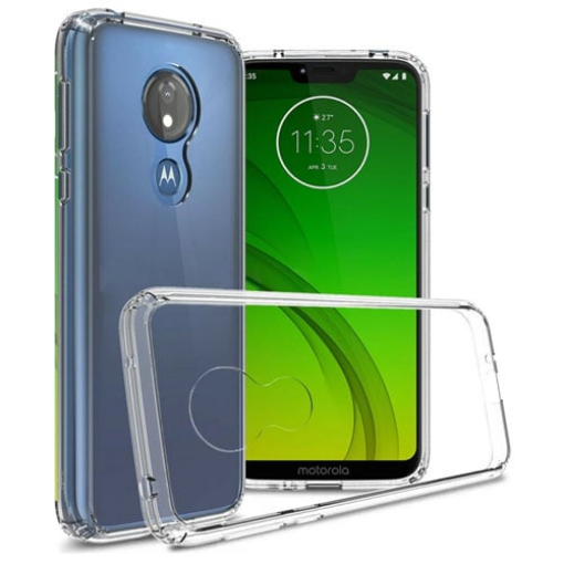 Picture of Motorola G7 Hybrid Case with Air Cushion Technology - CLEAR (Only Ground Shipping)