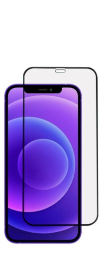 Picture of Anti-Scratch Edge to Edge Black Rim Coverage for iPhone 12 / 12 Pro (2.5D / 1 Piece)