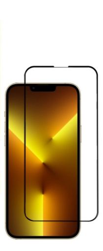 Picture of Anti-Scratch Edge to Edge Black Rim Coverage for iPhone 13 Pro Max / 14 Plus (2.5D / 1 Piece)