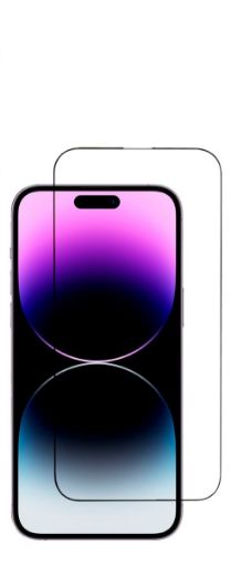 Picture of Anti-Scratch Edge to Edge Black Rim Coverage for iPhone 14 Pro (2.5D / 1 Piece)