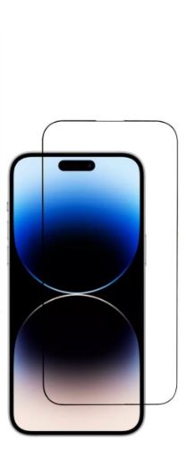 Picture of Anti-Scratch Edge to Edge Black Rim Coverage for iPhone 14 Pro Max (2.5D / 1 Piece)