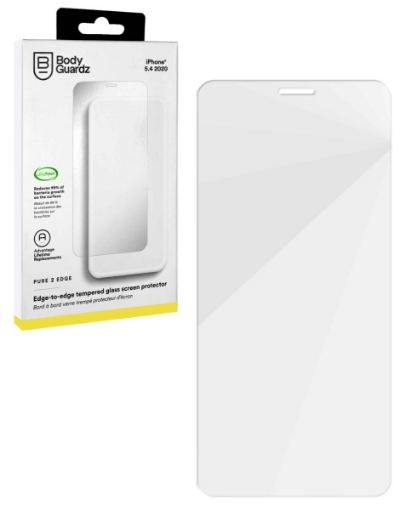 Picture of BodyGuardz Edge to Edge Tempered Glass for iPhone 12 Mini (CLEAR)