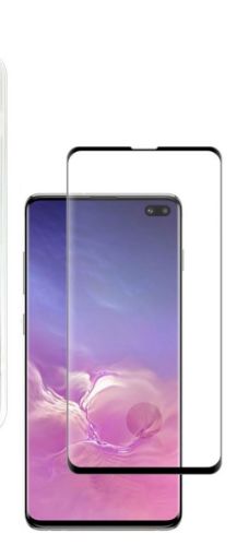 Picture of Clear Tempered Glass for Galaxy S10 Plus (Case Friendly / 3D Curved / 1 Piece)