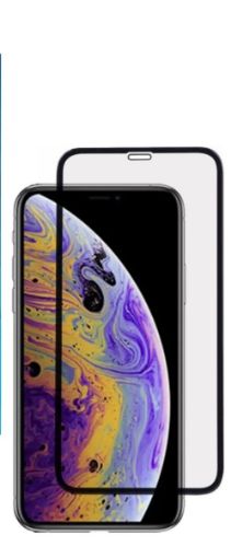 Picture of Curved Edge Tempered Glass for iPhone 11 Pro / XS / X (3D / 1 Piece) (BLACK)