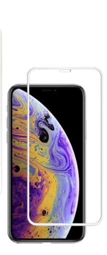 Picture of Curved Edge Tempered Glass for iPhone 11 Pro / XS / X (3D / 1 Piece) (WHITE)