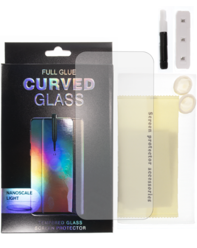 Picture of Full Glue Tempered Glass Nano Liquid & Install Kit & UV Light for Galaxy Note 20 Ultra (Case Friendly / 3D Curve / 1 Piece)