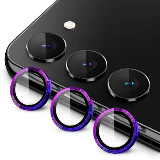 Picture of Metal Ring with HD Tempered Glass for Galaxy S23 / S23 Plus (COLORFUL)