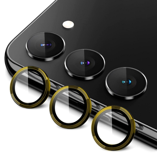 Picture of Metal Ring with HD Tempered Glass for Galaxy S23 / S23 Plus (GOLD)