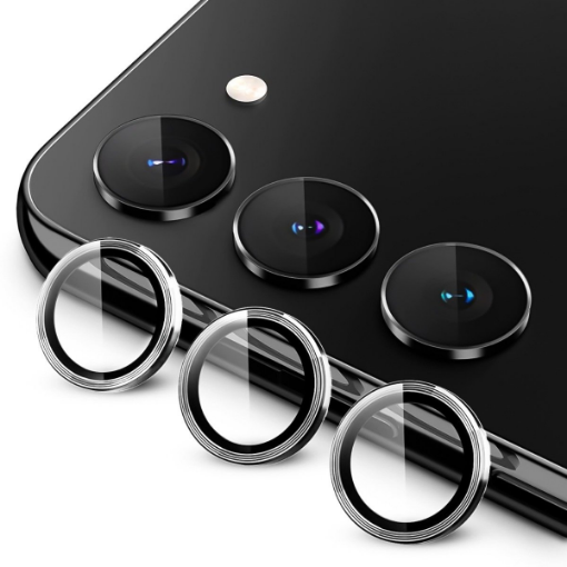 Picture of Metal Ring with HD Tempered Glass for Galaxy S23 / S23 Plus (WHITE)