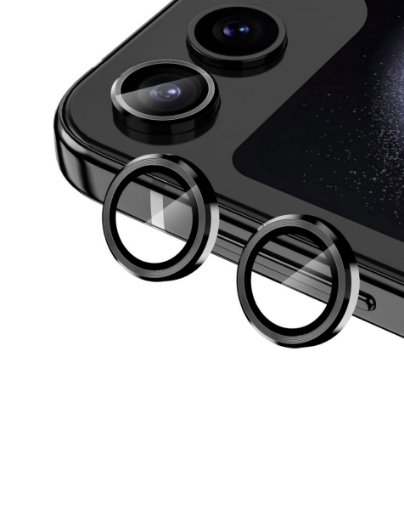 Picture of Metal Ring with HD Tempered Glass for Galaxy Z Flip 5 (BLACK)