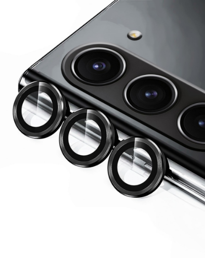 Picture of Metal Ring with HD Tempered Glass for Galaxy Z Fold 5 (BLACK)