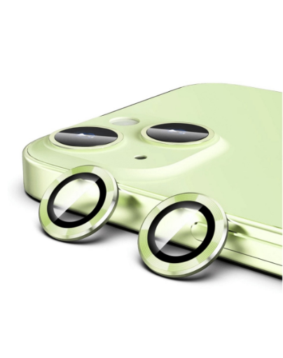 Picture of Metal Ring with HD Tempered Glass for iPhone 15 / 15 Plus (GREEN)