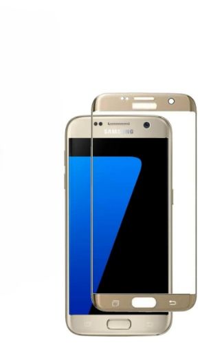 Picture of Tempered Glass for Galaxy S7 Edge (GOLD) (Case Friendly / 3D Curved / 1 Piece)