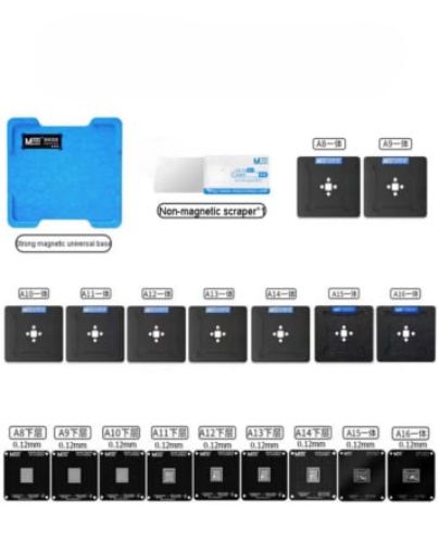 Picture of MaAnt CPU BGA Repair Magnetic Reballing Platform 0.12mm for iPhone 6 to 15 Series (A8 to A16)