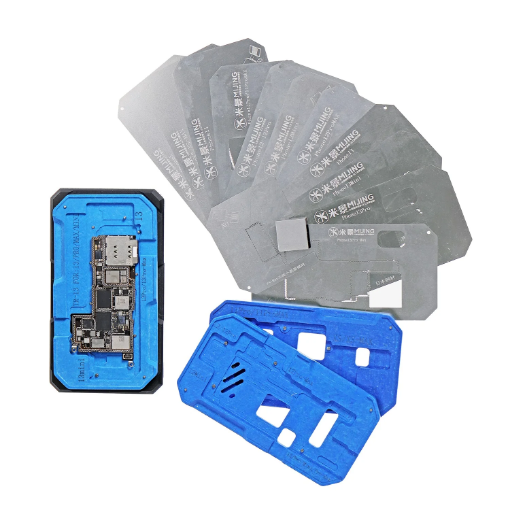 Picture of MiJing Z20 Pro Comprehensive BGA Reballing Fixture 14 in 1 Tool Set for iPhone X - 15 PM