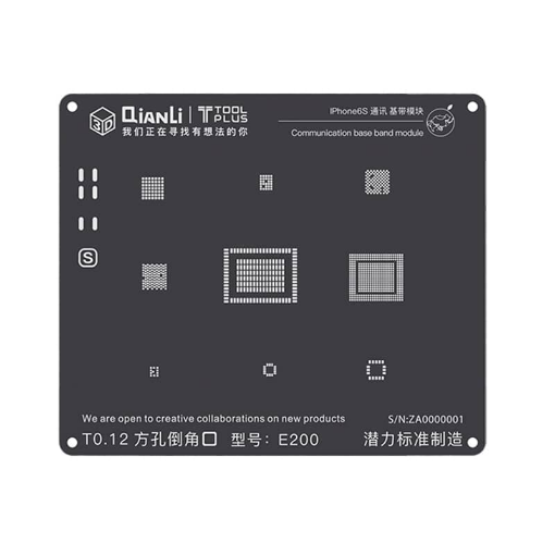 Picture of QianLi 3D Black Stencil Communication Base Band for iPhone 6S