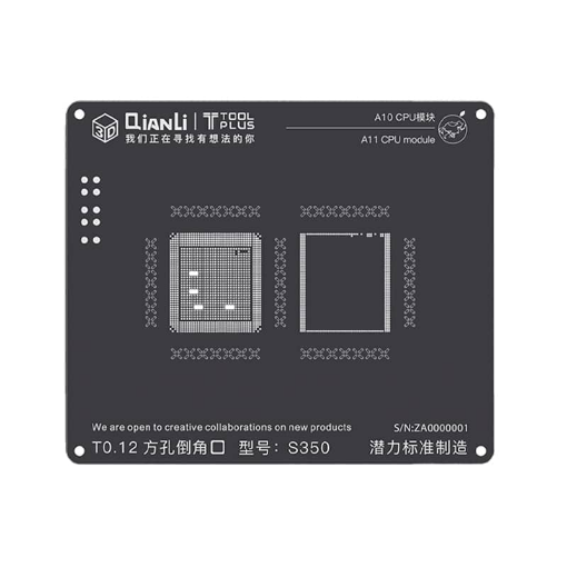 Picture of QianLi 3D Black Stencil CPU for iPhone 7 / 7P (A10)