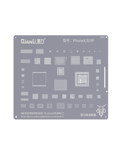 Picture of Qianli Bumblebee BGA Reballing Stencil QS04 for iPhone X / 8G / 8P
