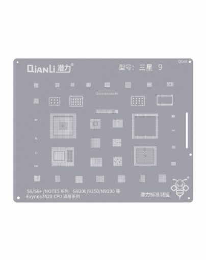Picture of Qianli Bumblebee BGA Reballing Stencil QS48 Samsung S6/S6+/Note 5/G9200/9250/N9200 Exynos7420 CPU Universal Series