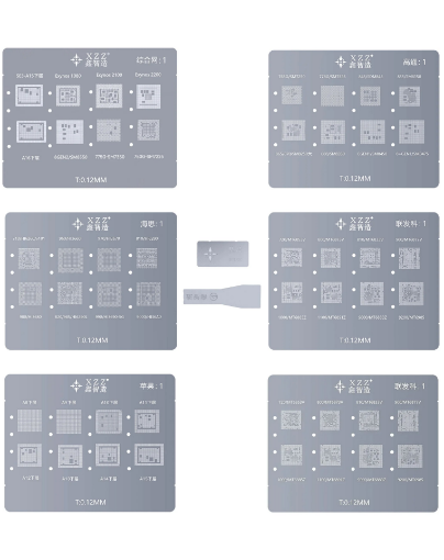 Picture of XinZhiZao CPU BGA Reballing Kit for iPhone 6 to 15 PM (A8 to A17)