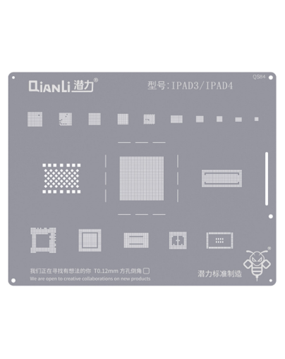 Picture of QianLi Bumblebee QS84 Stencil for iPad 3 / iPad 4