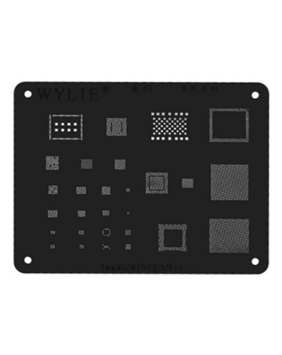 Picture of Wylie CPU BGA Reballing Stencil for iPad 5 / Mini 2 / Mini 3 / Air (Black)