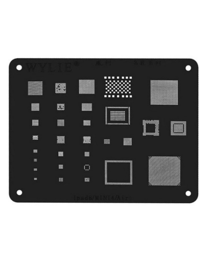 Picture of Wylie CPU BGA Reballing Stencil for iPad 6 / Mini 4 / Air 2 (Black)