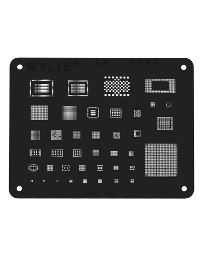 Picture of Wylie WL-81 CPU BGA Reballing Stencil for iPad Pro 9.7 / 10.5 / 11 / 12.9 (Black)