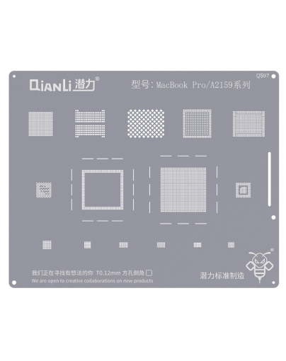 Picture of QianLi Bumblebee QS97 Stencil for MacBook Pro A2159