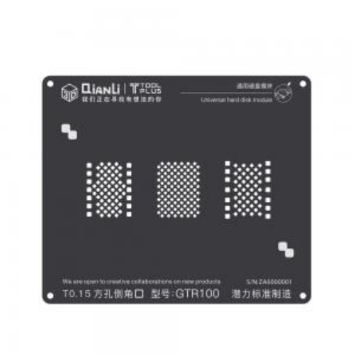 Picture of QianLi 3D Power Logic Positioning Universal Black Stencil for iPhone 8 / 8P / X (A11)