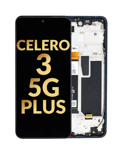 Picture of LCD Assembly with Frame for Boost Mobile Celero 3 5G Plus (BLUE) (Premium)
