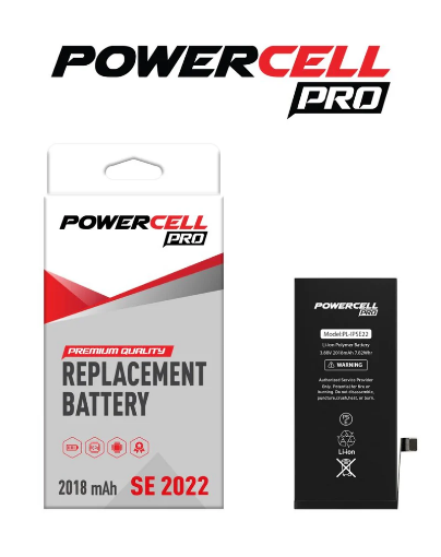 Picture of POWERCELL PRO Replacement Battery for iPhone SE 2022 (2018 mAH)