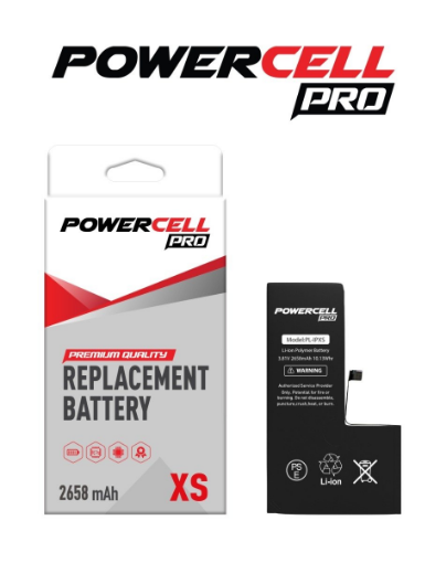 Picture of POWERCELL PRO Replacement Battery for iPhone XS (2658 mAH)