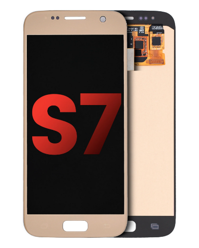 Picture of OLED Assembly without Frame for Galaxy S7 G930 (GOLD) (Service Pack)